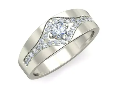 Wedding Ring  3D print model 134