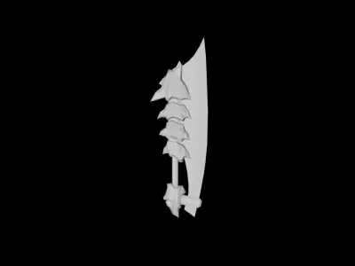 Volcano King Dagger Low-poly 3D model