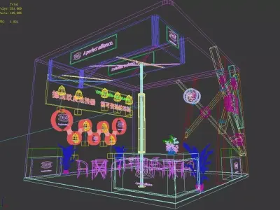 Exhibition - Area - 6X6-3DMAX2009-49 3D model