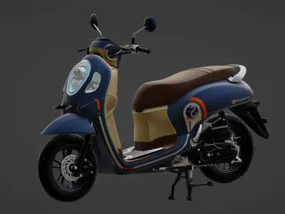 Scoopy New 2021 Low-poly 3D model
