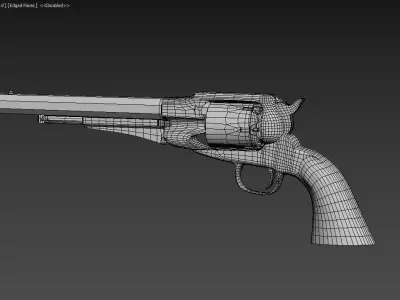 Remington Model 1861 Low-poly 3D model