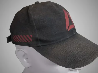 Baseball cap Low-poly 3D model