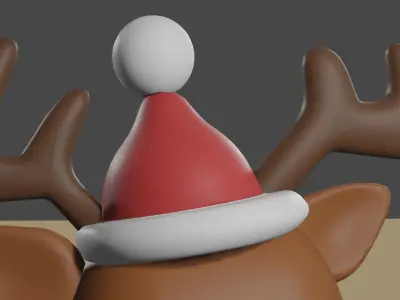 toy tedy christmas deer Free 3D model
