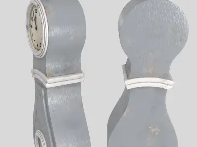 Antique grandfather clock 3D model