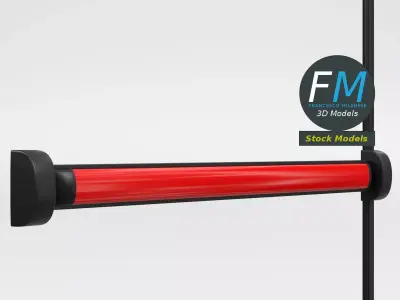 Modular panic bar 1 3D model