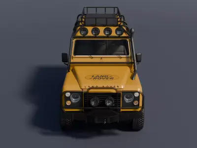 Game-Ready Land Rover Defender 110   I Generation - High Detail Low-poly 3D model