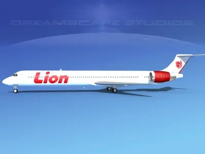 McDonnell Douglas MD-90 Lion Air 3D model