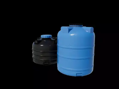 plastic water tank 04 3D model