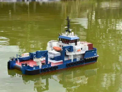 UNIVERSAL ARBEITSSCHIFF WORKBOAT SERVICE VESSEL 3D print model
