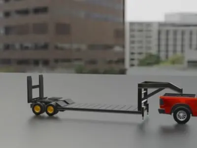 GOOSE NECK TRAILER T01-19MAY 3D print model
