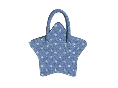 Denim Star Bag 3D model