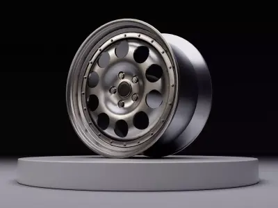 L10 wheel Low-poly 3D model