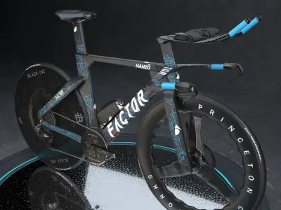 Factor Hanzo time trial bike Low-poly 3D model