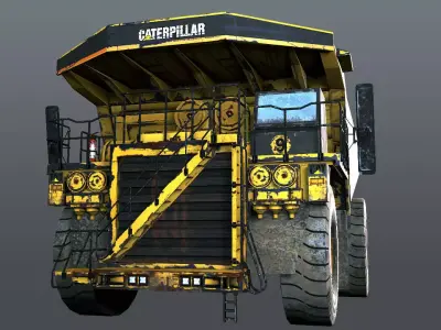 dump  truck  Low-poly 3D model
