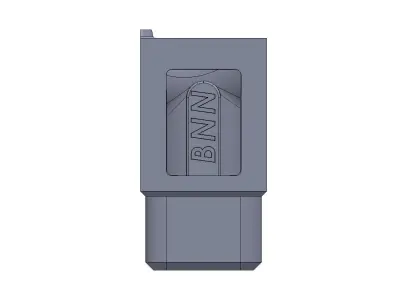 12x10 mm tunnel gate - banana gate 3D model