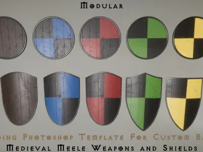 Modular Medieval Weapons Asset Pack 3D model