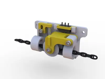 Limit switch for anchor chains adjustable force for ship models 3D print model