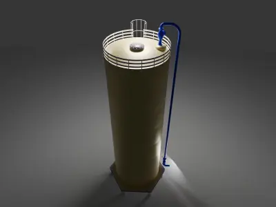 GAS SILO 3D model