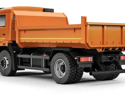 Kamaz 43255 dump truck 2019 3D model