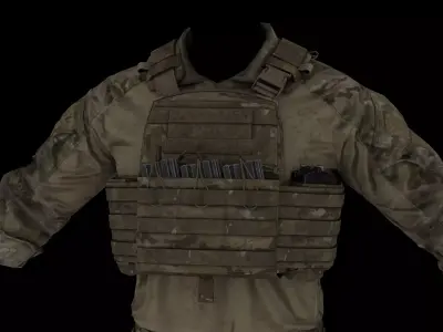 Crye CPC and NCPC Low-poly 3D model