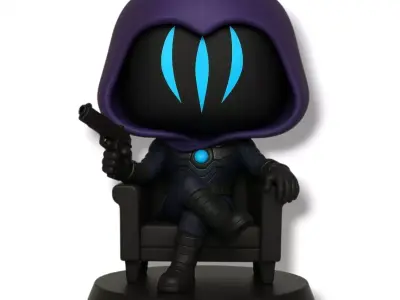 Omen Chibi Figure Valorant 3D Model 3D print model
