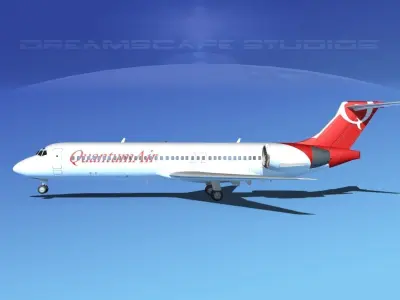 Boeing 717-200 Quantum Air 3D model