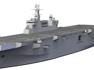 Chinese Navy Brand New Type 075 Amphibious Assault Ship 3D model