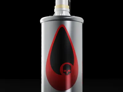 Tear gas canister Free low-poly 3D model