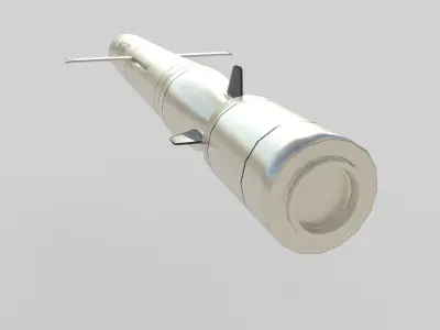 anti-ship missile 3M-54E1 Low-poly 3D model