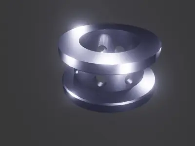 Mechanical Part 3D Model Low-poly 3D model
