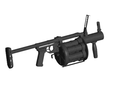 RG 6 grenade launcher 3D model