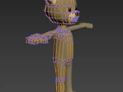 Bear character 3D model