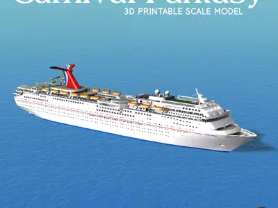 CARNIVAL FANTASY cruise ship 3d printable model 3D print model