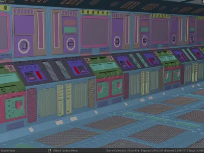 scifi planet in space 3D model