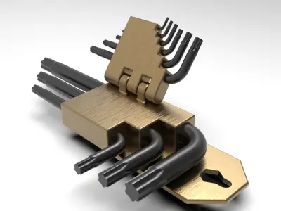 Torx Key Set 3D model
