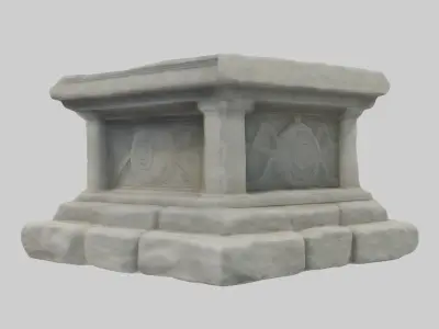 Stonealtar Model Low-poly 3D model