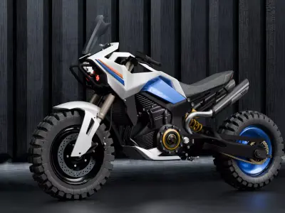Futuristic Electric Dirt Bike 3D model purchase