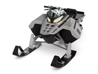 Snowmobile Rescue Sled 3D model buy