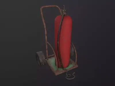 Gas Tank 3D Model Low-poly 3D model