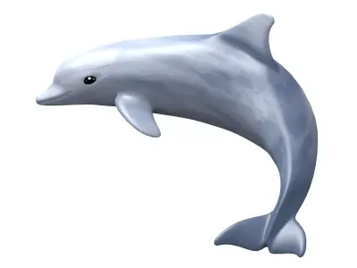 Dolphin Low-poly 3D model shop