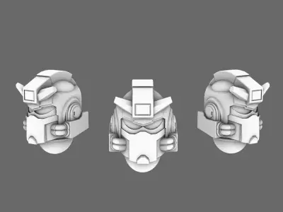Clan Gunpla V10 Helmet Type D 3D print model