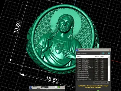 Antique Religious Ring 3D print model