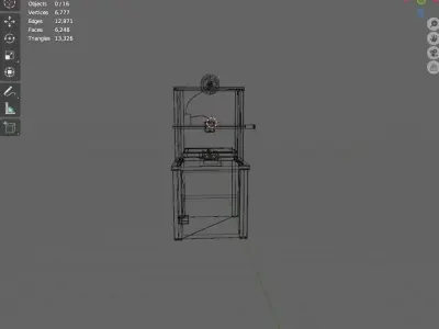 3d printer Free low-poly 3D model
