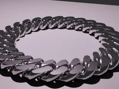 Chain bracelet Free 3D model