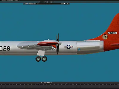 B-36B Free 3D model
