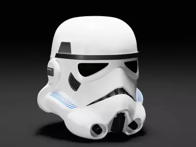 Stormtrooper Helmet from Star Wars Low-poly 3D model
