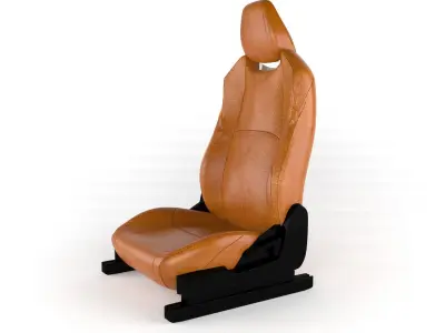 Car seat Low-poly 3D model from CGTrader