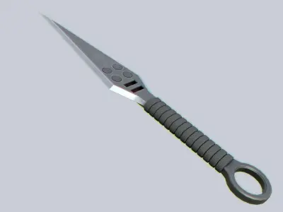 Kunai  Low-poly 3D model