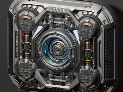 Sci Fi Kitbash Mega Elements 4 - Spaceship Panels 3D model