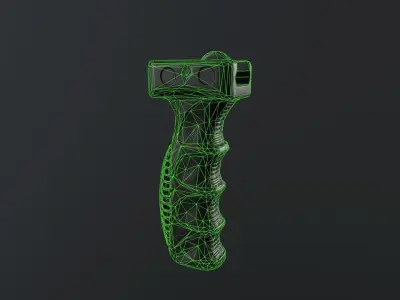 Tactical grip  Low-poly 3D model